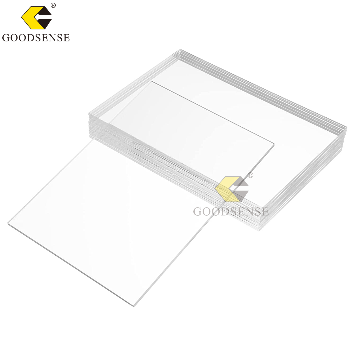 Goodsense Large Plexiglass Transparent Clear Plastic Sheet Acrylic Board 2mm/3mm/4mm/5mm Acrylic