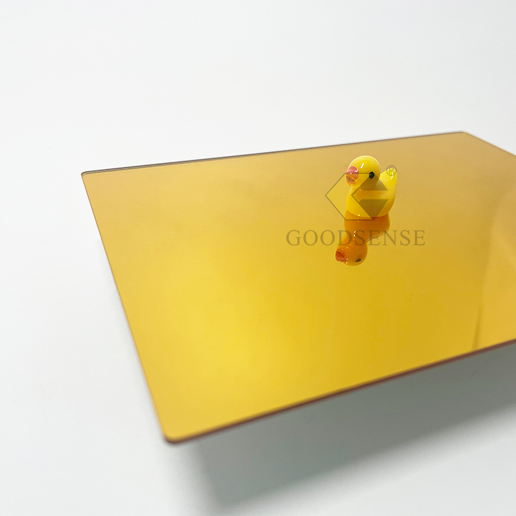 Goodsense Gold Acrylic One Way Mirror Manufacturer Plexiglass