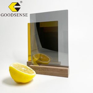 Goodsense Direct Factory Large Sheet One Way Two Way Gold Tempered Price Semi Transparent Glass Mirror Sheet