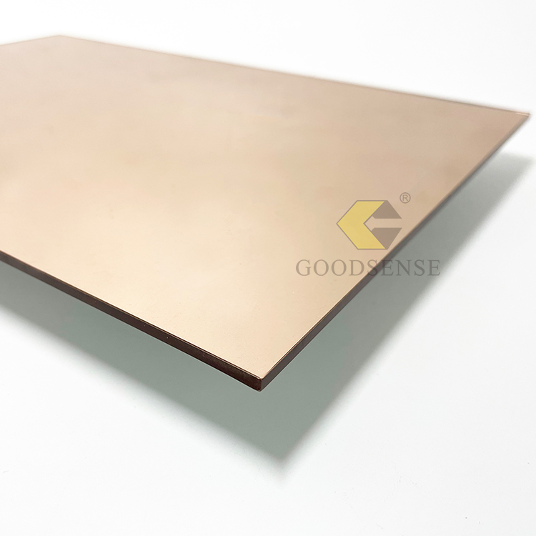 Lightweight Acryl Lucite Mirror Sheets Thick PMMA Mirror Reflective Plexiglass Organic Safe Perspex Discs Tiles Mirror China for Laser Engrave Goodsense Rose Gold Acrylic Double Side Mirror Wholesale