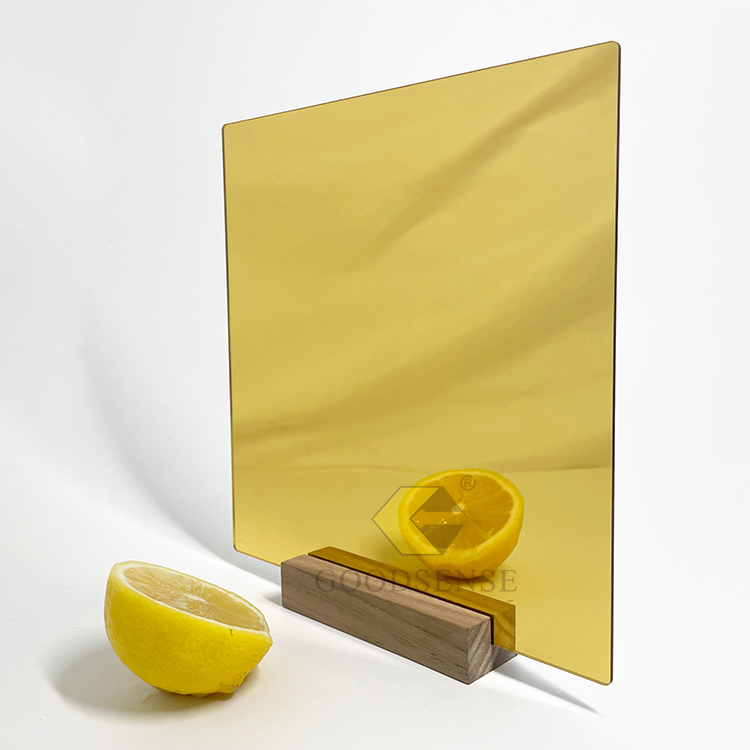 Goodsense Acrylic Gold Single Sided Mirror Manufacturer Self Adhesive